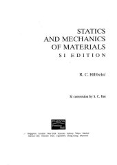 book Statics and mechanics of materials