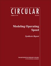 book Modeling operating speed : synthesis report