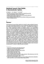 book Rotational isomeric state models in macromolecular systems