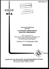 book Proceedings of the specialists meeting on the ultrasonic inspection of reactor components at Daresbury, 27-29 Septemer 1976