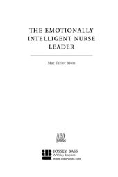 book The emotionally intelligent nurse leader