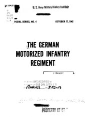 book The German motorized infantry regiment