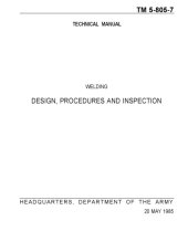 book Welding, design, procedures and inspection