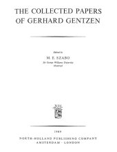 book The collected papers of Gerhard Gentzen