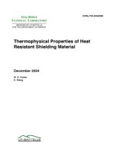 book Thermophysical Properties of Heat Resistant Shielding Material