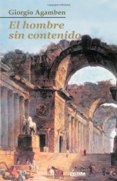 book El hombre sin contenido