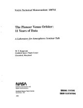 book The Pioneer Venus orbiter : 11 years of data : a Laboratory for Atmospheres Seminar talk