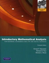 book Introductory Mathematical Analysis for Business, Economics, and the Life and Social Sciences International Edition