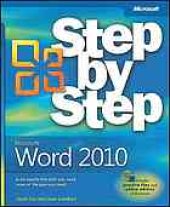 book Microsoft Word 2010 step by step