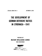 book The development of German defensive tactics in Cyrenaica - 1941