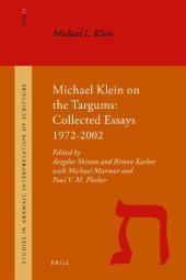 book Michael Klein on the Targums: Collected Essays 1972–2002