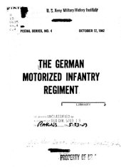 book The German motorized infantry regiment