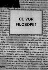 book Ce vor filosofii