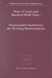 book Nonstandard analysis for the working mathematician