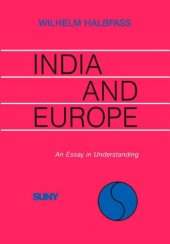 book India and Europe: An Essay in Philosophical Understanding