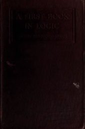 book A first book in logic