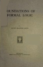 book Foundations of formal logic