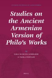 book Studies on the Ancient Armenian Version of Philo’s Works