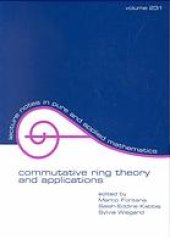 book Commutative ring theory and applications : proceedings of the fourth international conference