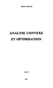 book Analyse convexe et optimisation