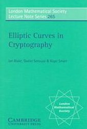 book Elliptic curves in cryptography