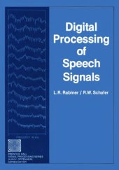 book Digital processing of speech signals