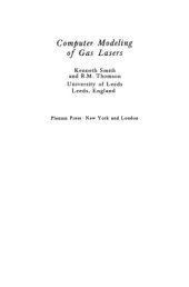 book Численное моделирование газовых лазеров