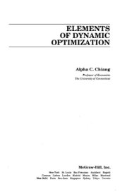 book Elements of dynamic optimization