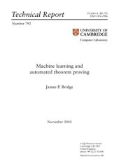 book Machine learning and automated theorem proving