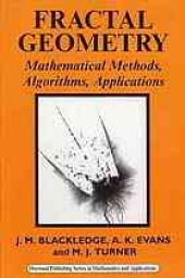 book Fractal geometry : mathematical methods, algorithms, applications