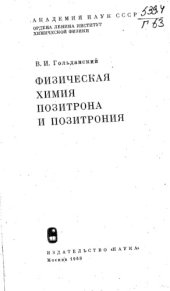 book Физическая химия позитрона и позитрония