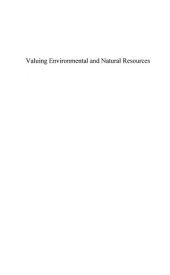 book Valuing environmental and natural resources : the econometrics of non-market valuation