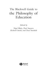 book The Blackwell guide to the philosophy of education