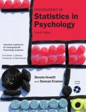 book Introduction to statistics in psychology