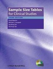 book Sample size tables for clinical studies