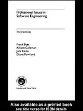 book Professional issues in software engineering