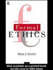 book Formal ethics