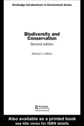 book Biodiversity and conservation