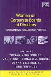 book Women on corporate boards of directors : international research and practice