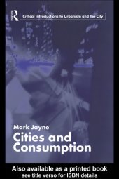 book Cities and consumption