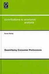 book Quantifying consumer preferences