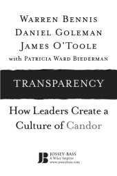 book Transparency : how leaders create a culture of candor