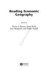 book Reading economic geography