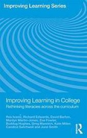 book Improving learning in college : rethinking literacies across the curriculum