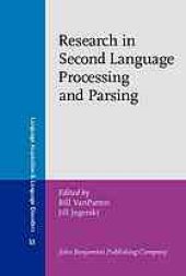 book Research in second language processing and parsing