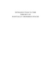 book Introduction to the Theory of Partially Ordered Spaces