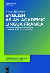 book English as an Academic Lingua Franca