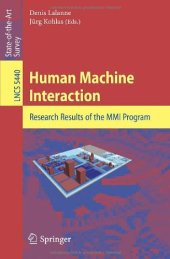 book Human Machine Interaction: Research Results of the MMI Program