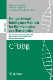 book Computational Intelligence Methods for Bioinformatics and Biostatistics: 5th International Meeting, CIBB 2008 Vietri sul Mare, Italy, October 3-4, 2008 Revised Selected Papers