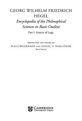 book Encyclopaedia of the Philosophical Sciences in Basic Outline: Part 1: Science of Logic